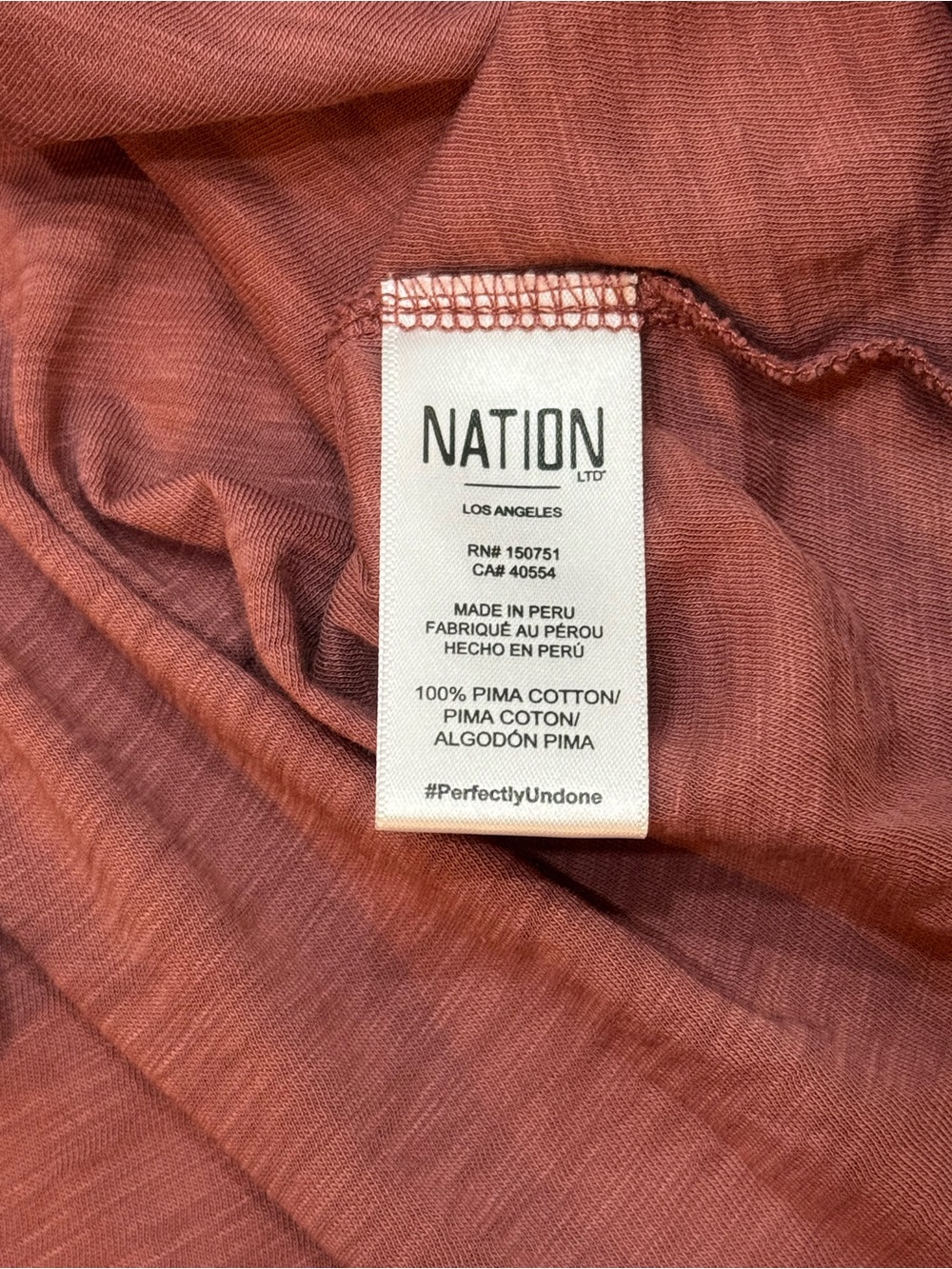 Nation LTD Puff-Sleeve Crewneck Top in Dusty Rose - Picture 5 of 7